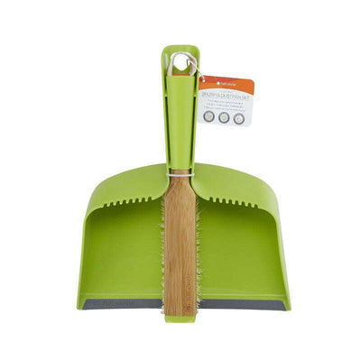 Clean Team Brush & Dustpan Set Green