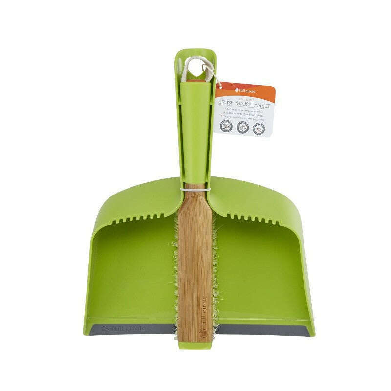 Clean Team Brush & Dustpan Set Green