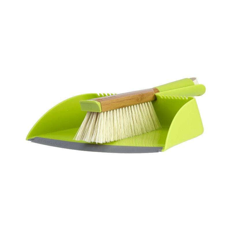 Clean Team Brush & Dustpan Set Green
