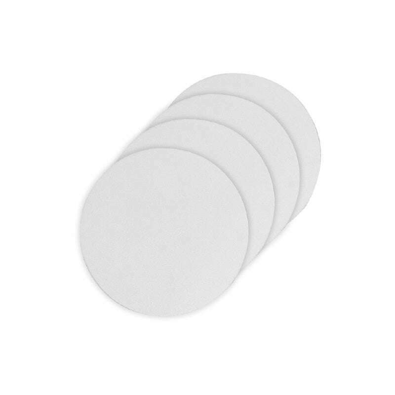 Coaster Hugo Round Vinyl 4pk White