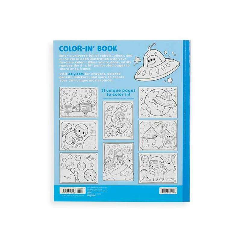 Colouring Book Outer Space Explorers
