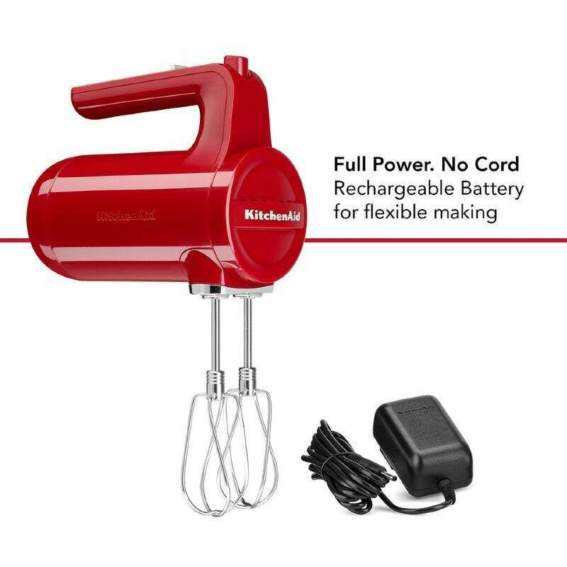 Cordless 7-Speed Hand Mixer Empire Red