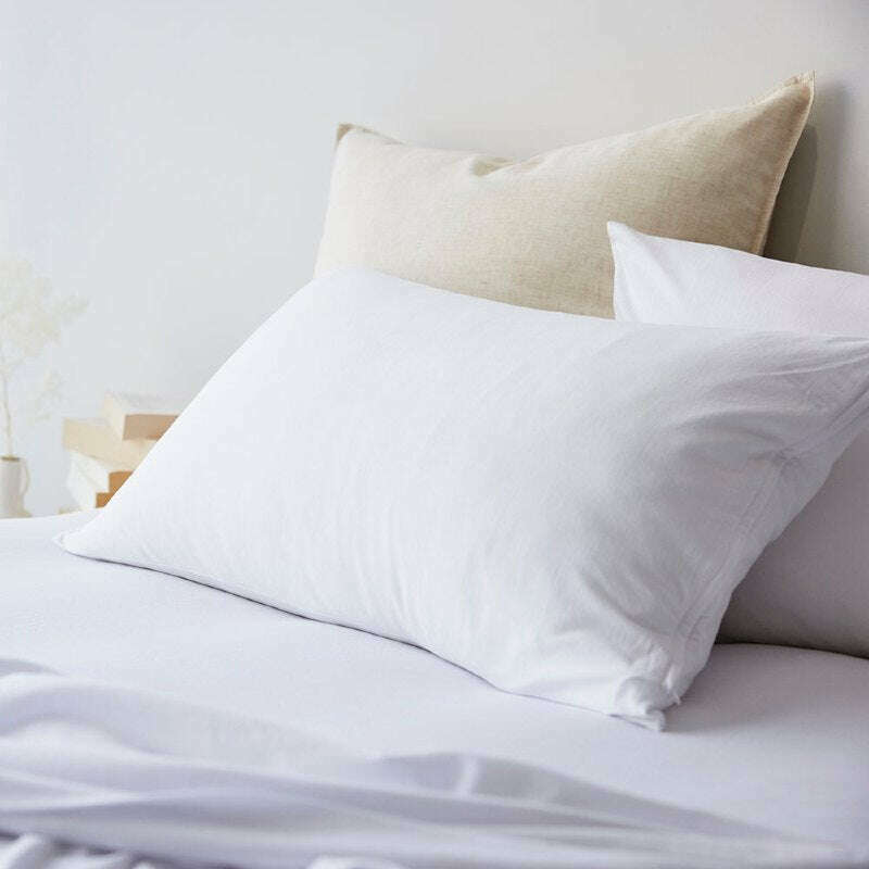 Cotton Jersey Pillowcase Pair White