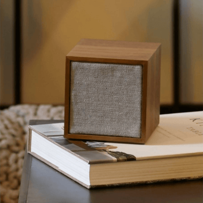 Cube Wireless Speaker Walnut