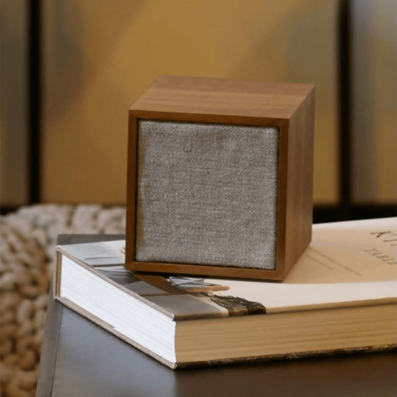 Cube Wireless Speaker Walnut