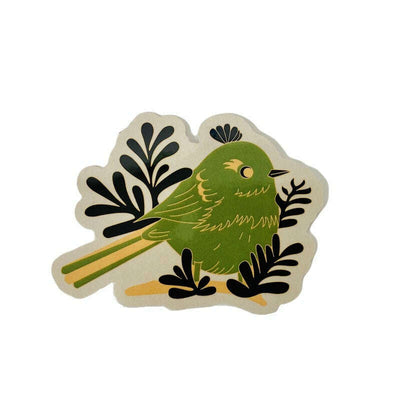 Cut Off Sticker Fantail & Tree Branch