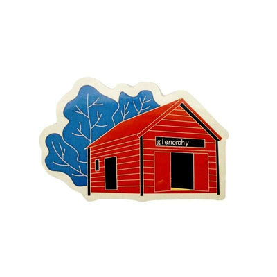 Cut Off Sticker Glenorchy Red House