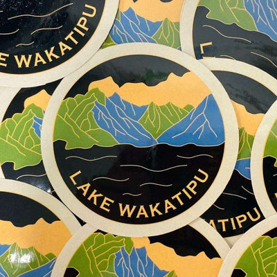 Cut Off Sticker Lake Wakatipu