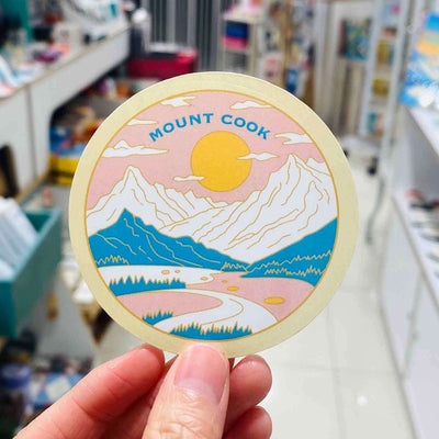 Cut Off Sticker Mt Cook