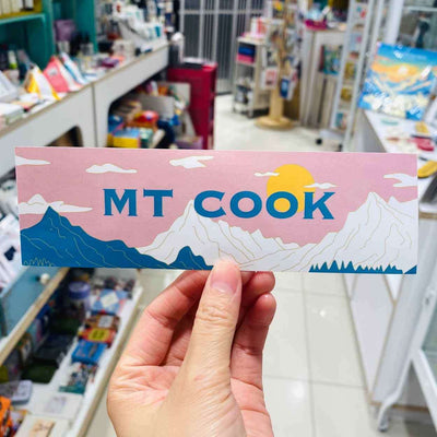 Cut Off Sticker Rectangle Mt Cook