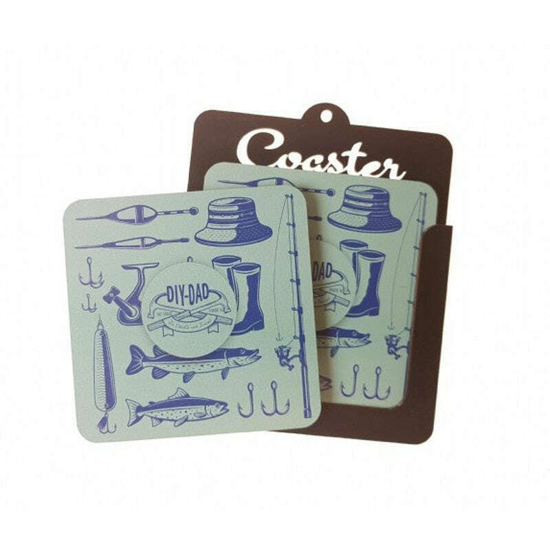 DELD.I.Y Dad Coaster Fishing Icon