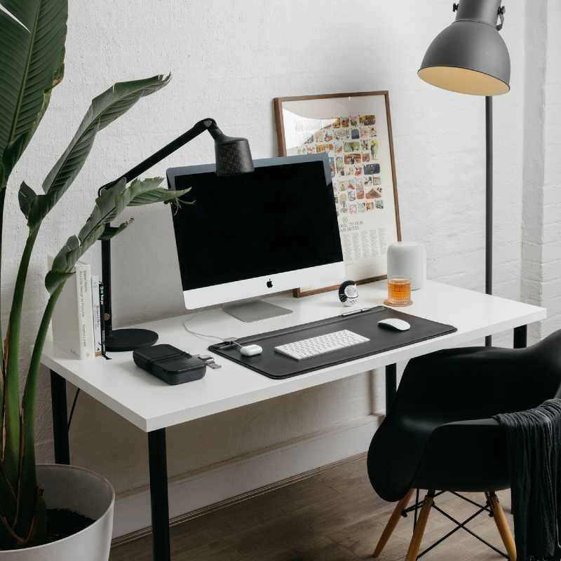 Desk Mat Medium Black