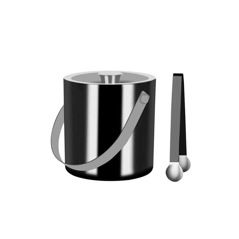Double Wall Ice Bucket with Tongs