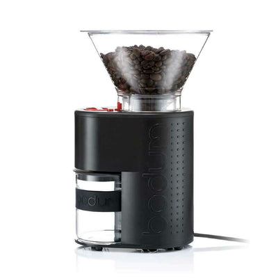 Electric Burr Coffee Grinder with Glass Catcher