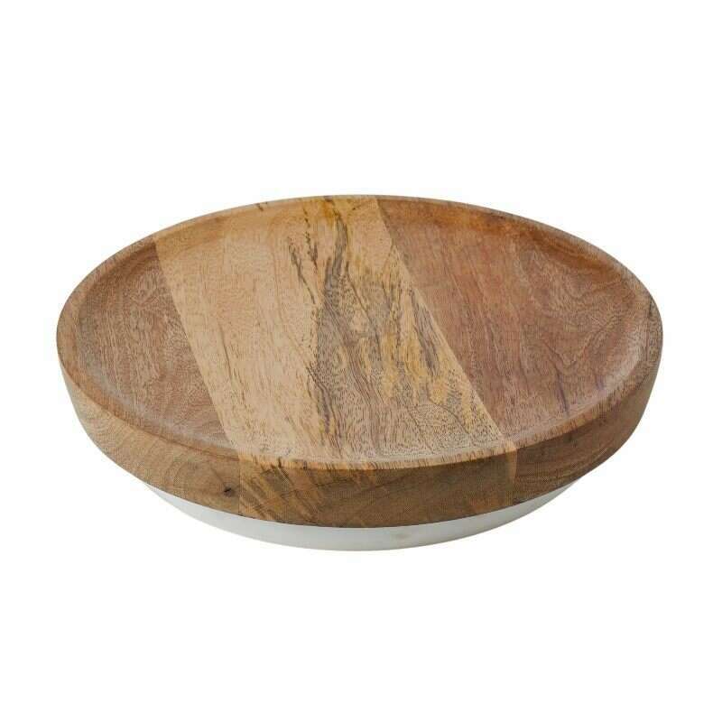 Eliot Marble Bowl with Wooden Serving Board