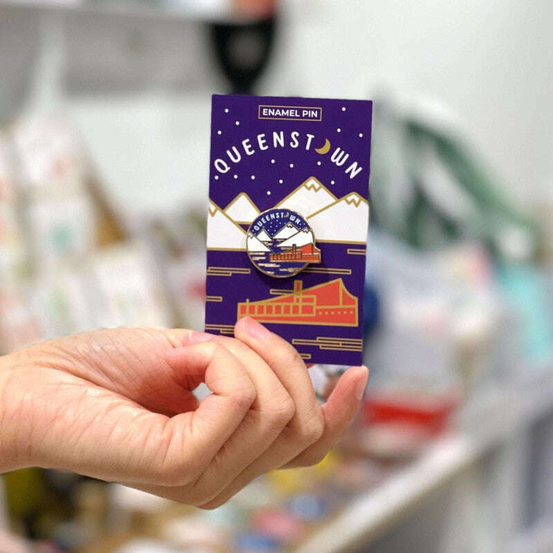Enamel Pin Queenstown Night