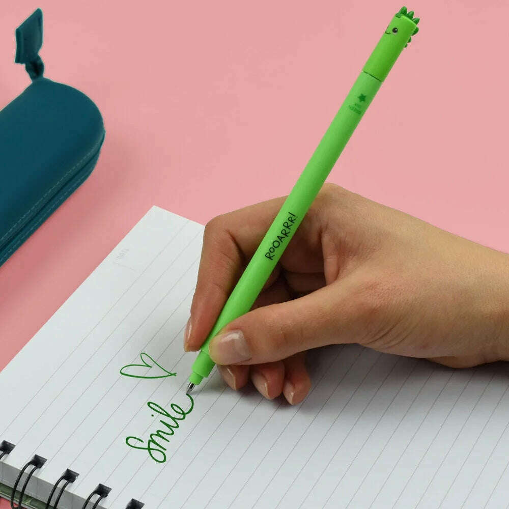 LEGAMI Erasable Gel Pen Dino – löschbar, 0,7 mm, grüne Tinte – Peer's LEGAMI Erasable Gel Pen Dino – löschbar, 0,7 mm, grüne Tinte – Peer's