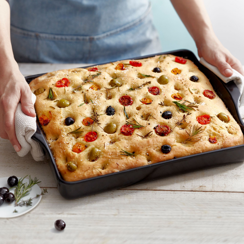 Focaccia Bread Baker Charcoal