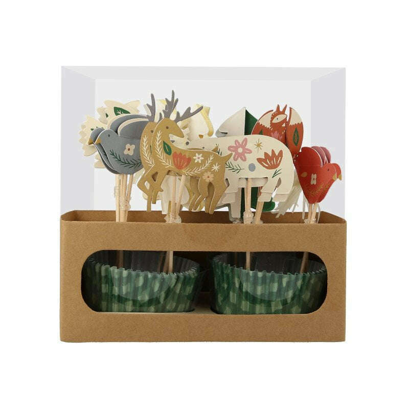 Folk Woodland Cupcake Kit