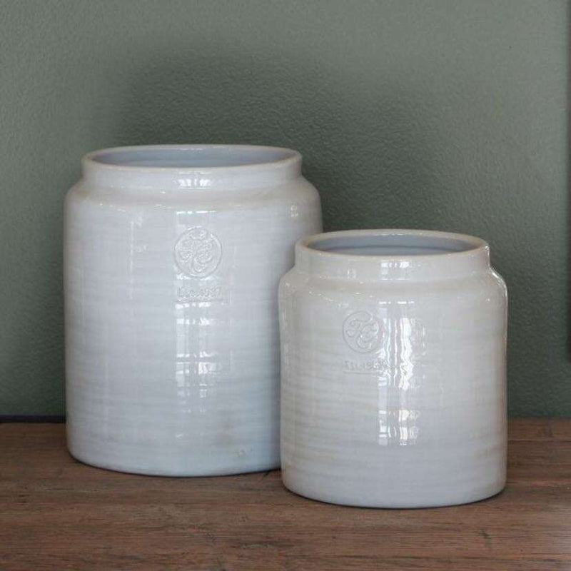 Franco Rustic White Utensil Holder Small