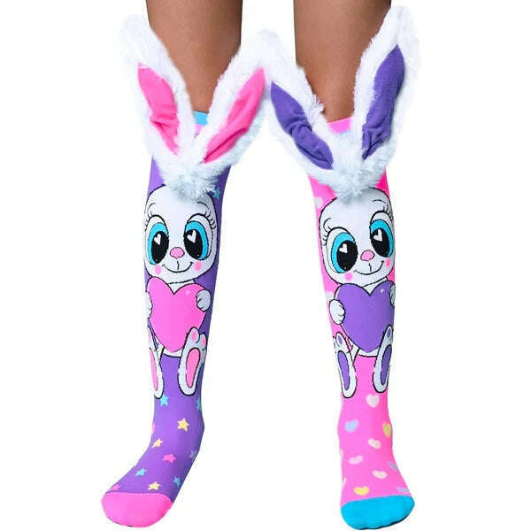 Funny Bunny with Fluffy Ears Socks