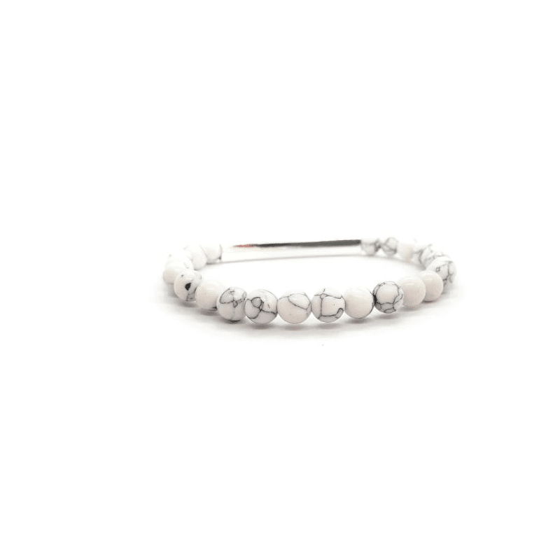 Gemstone Bracelet - White Howlite (Hello Ataahua)