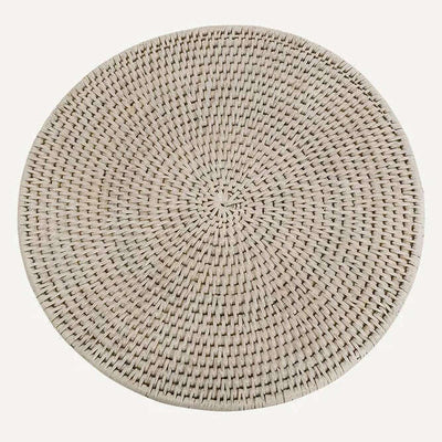 Round Placemat Geneva Whitewash