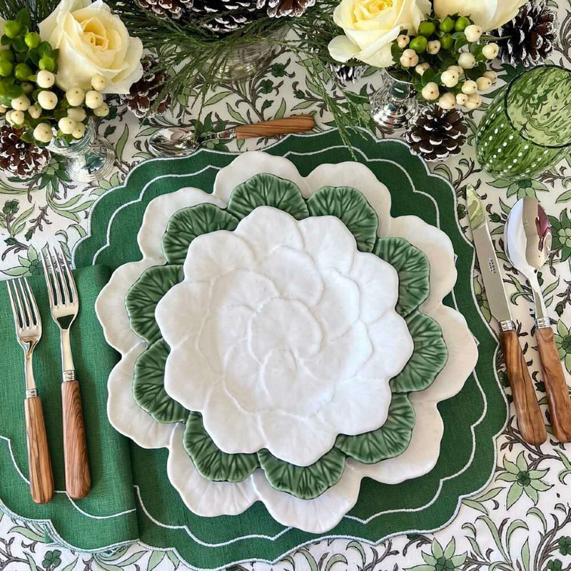 Geranium Charger Plate 33cm Green