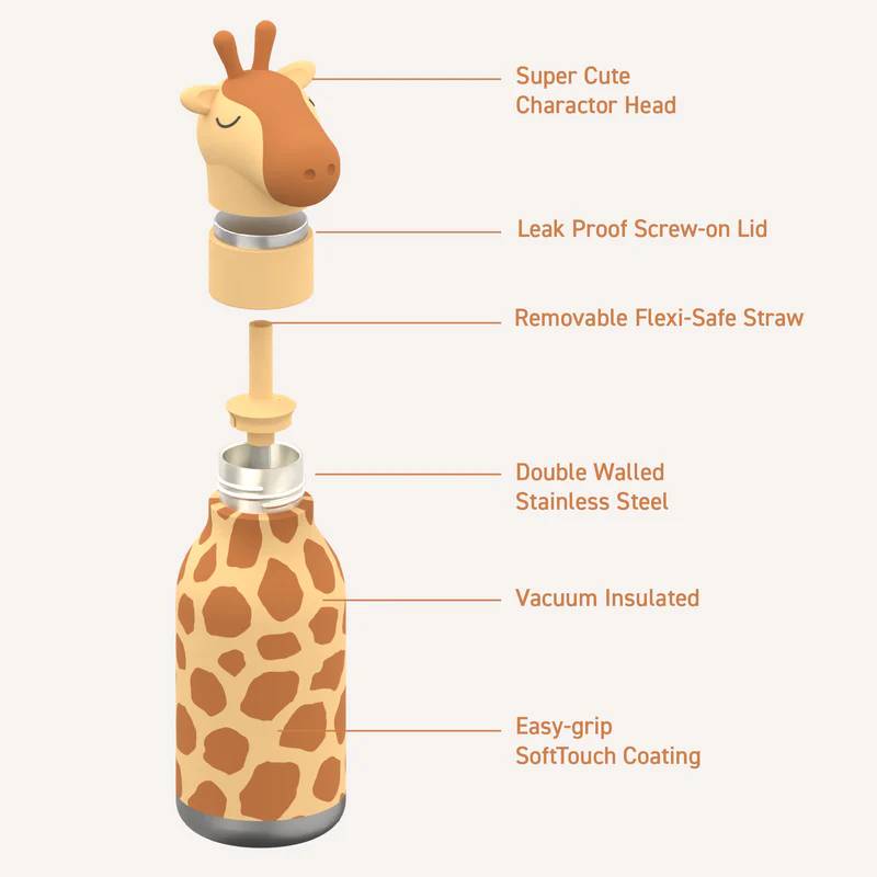 Bestie Bottle 460ml Giraffe