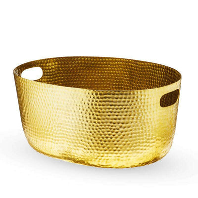 Gold Hammered Ice Tub
