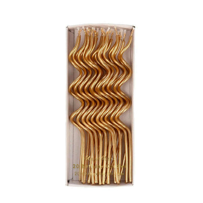 Gold Swirly Candles