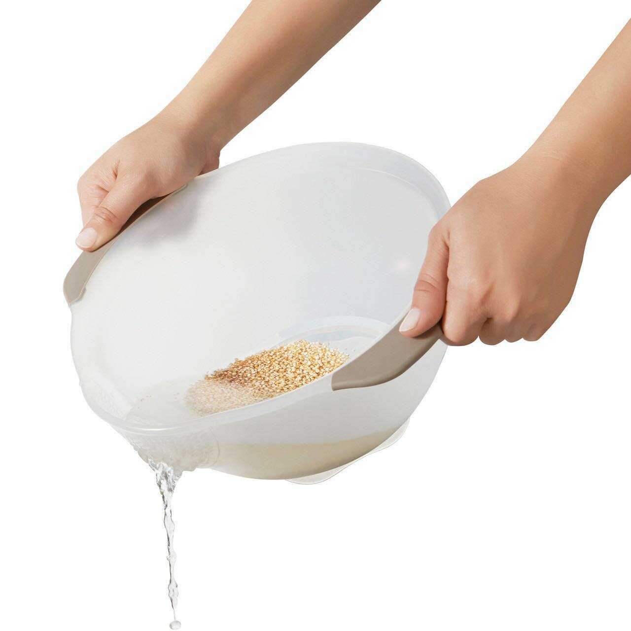 Using Colander For Rice OXO Goodgrips Rice Grains Colander – Mooch