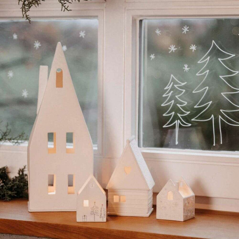 Grande - Christmas Porcelain Tealight House