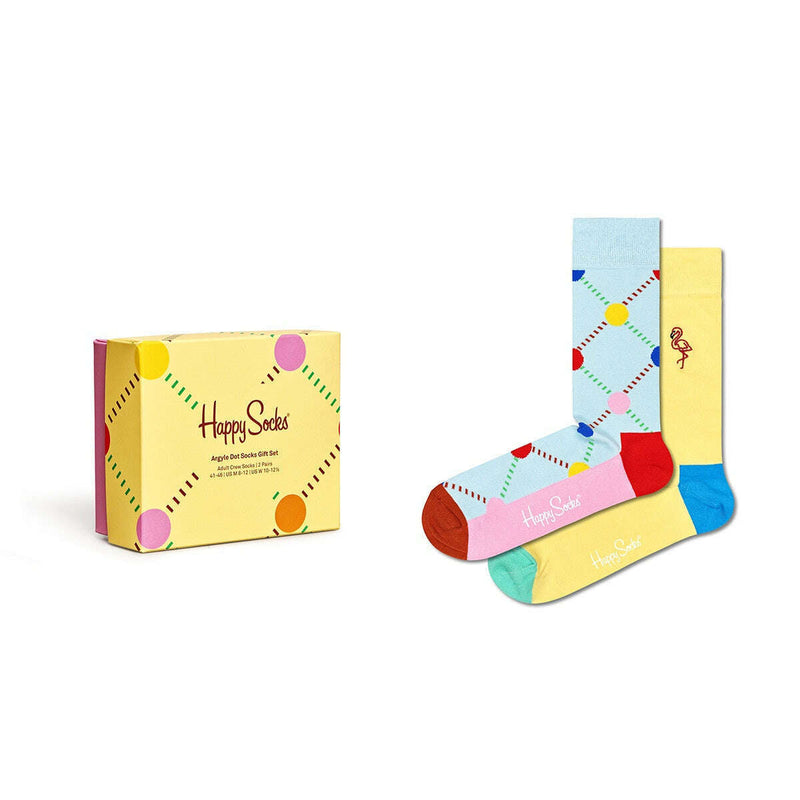 Happy Socks: Gift Set Argyle Dot Socks (3300) 2-Pack - 41-46