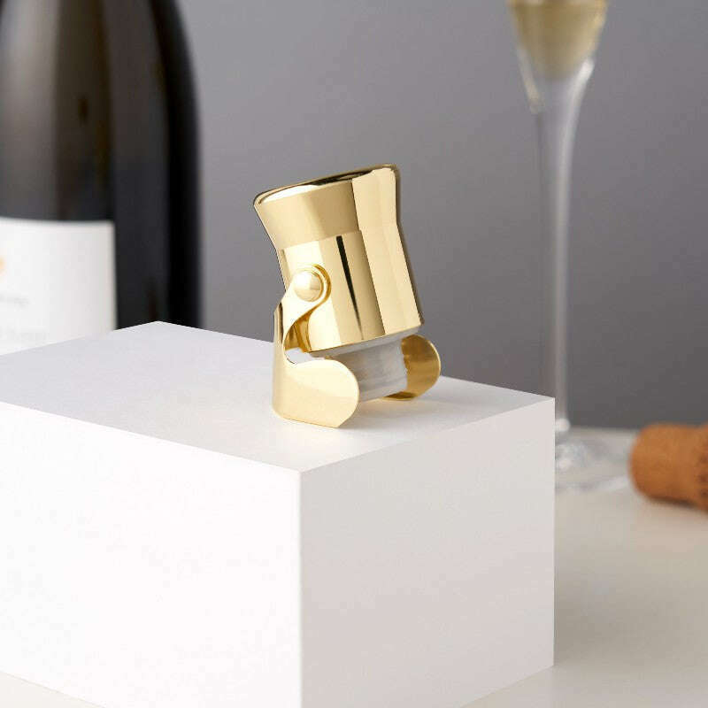 Heavyweight Champagne Stopper Gold