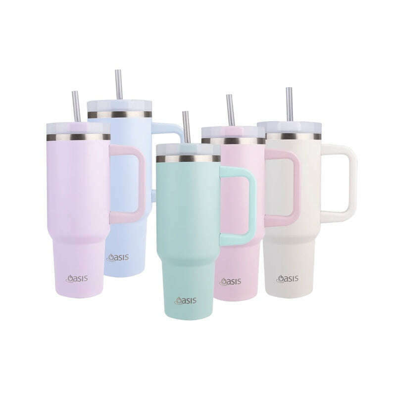 Insulated Commuter Travel Tumbler 1.2L Pink Lemonade