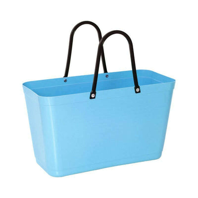 Large Bag Green Plastic Light Blue