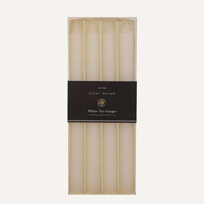 Taper Candle Maison 4 Pack White Tea Ginger