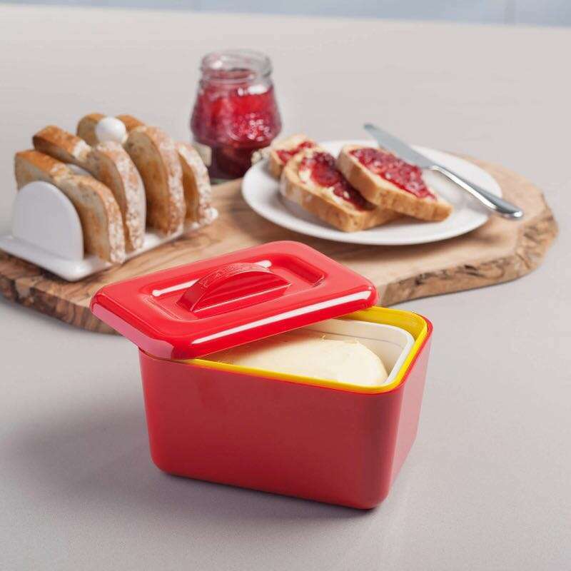 Melamine Butter Dish Bright Colours