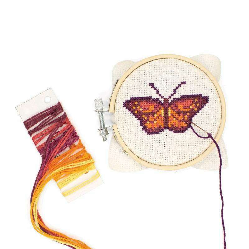 Mini Cross Stitch Kit Butterfly