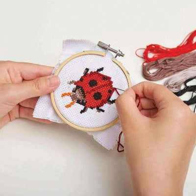 Mini Cross Stitch Kit Ladybug