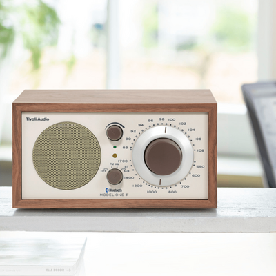 Model One BT AM/FM Bluetooth Radio Walnut/Beige