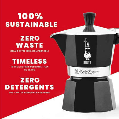 Moka Express Espresso Maker Black
