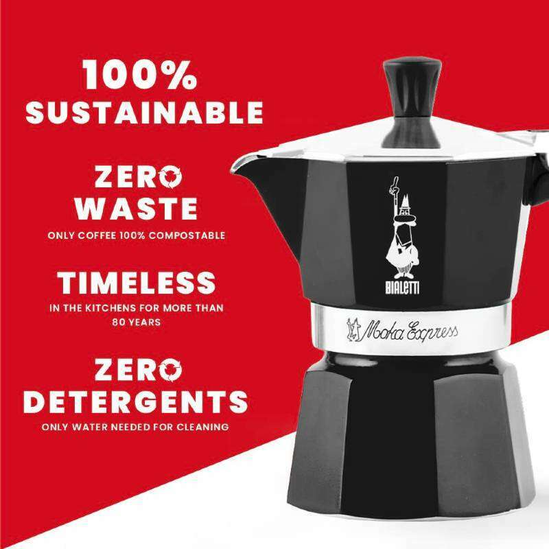 Moka Express Espresso Maker Black
