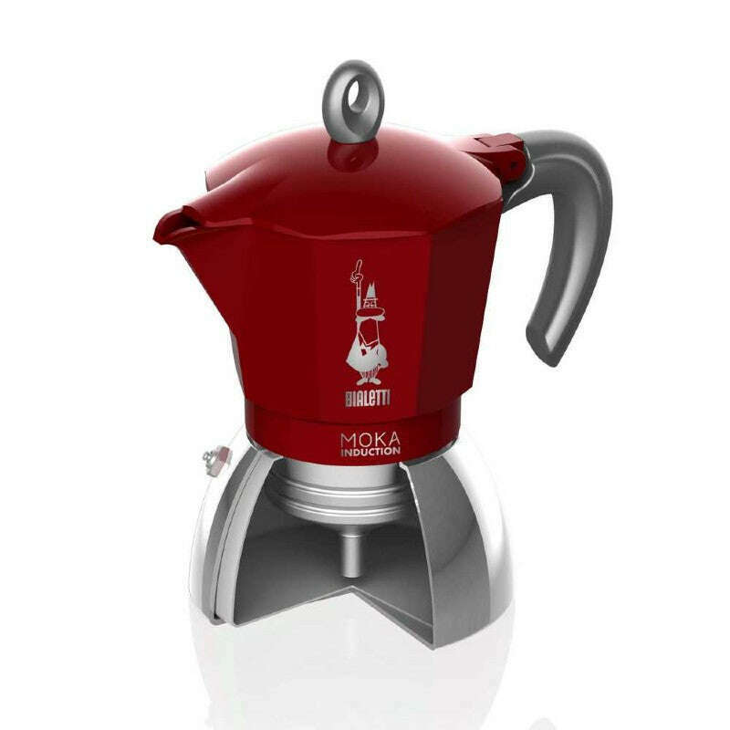 Moka Induction Bi Layer Espresso Maker Red