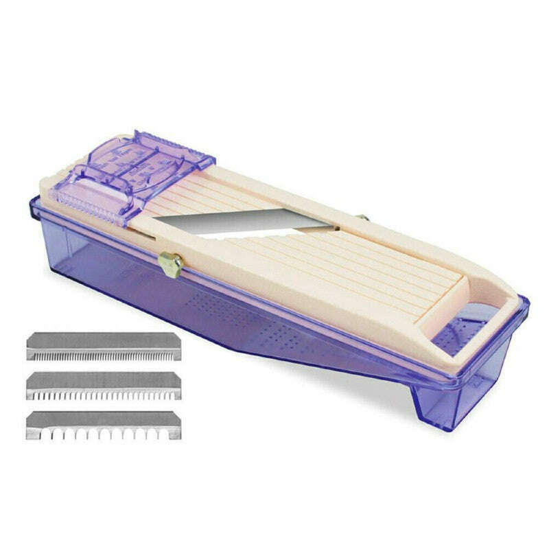 No 2 Japanese Mandolin Vegetable Slicer 64mm with Catchbox