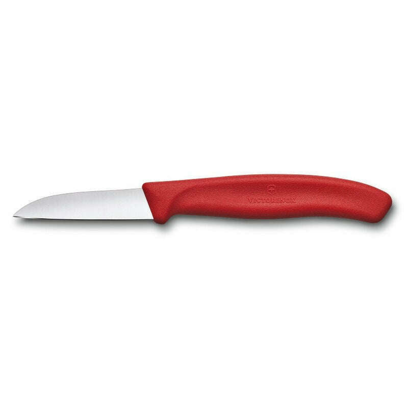 Paring Knife Straight Blade Red 6cm