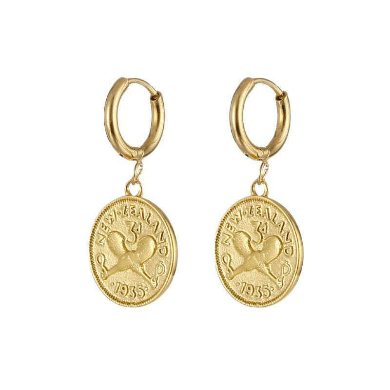 Penelope Huggies Earrings Gold