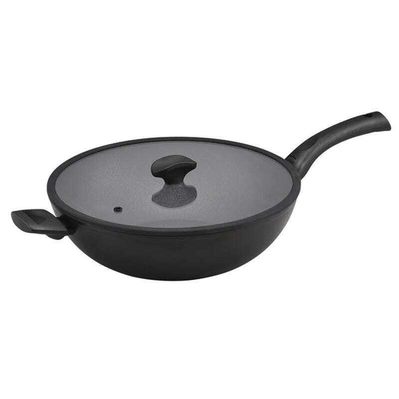 Per Salute Nonstick Induction Covered Stirfry Wok 32cm