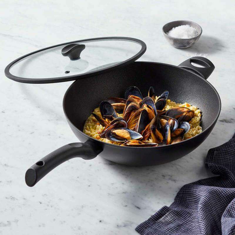Per Salute Nonstick Induction Covered Stirfry Wok 32cm